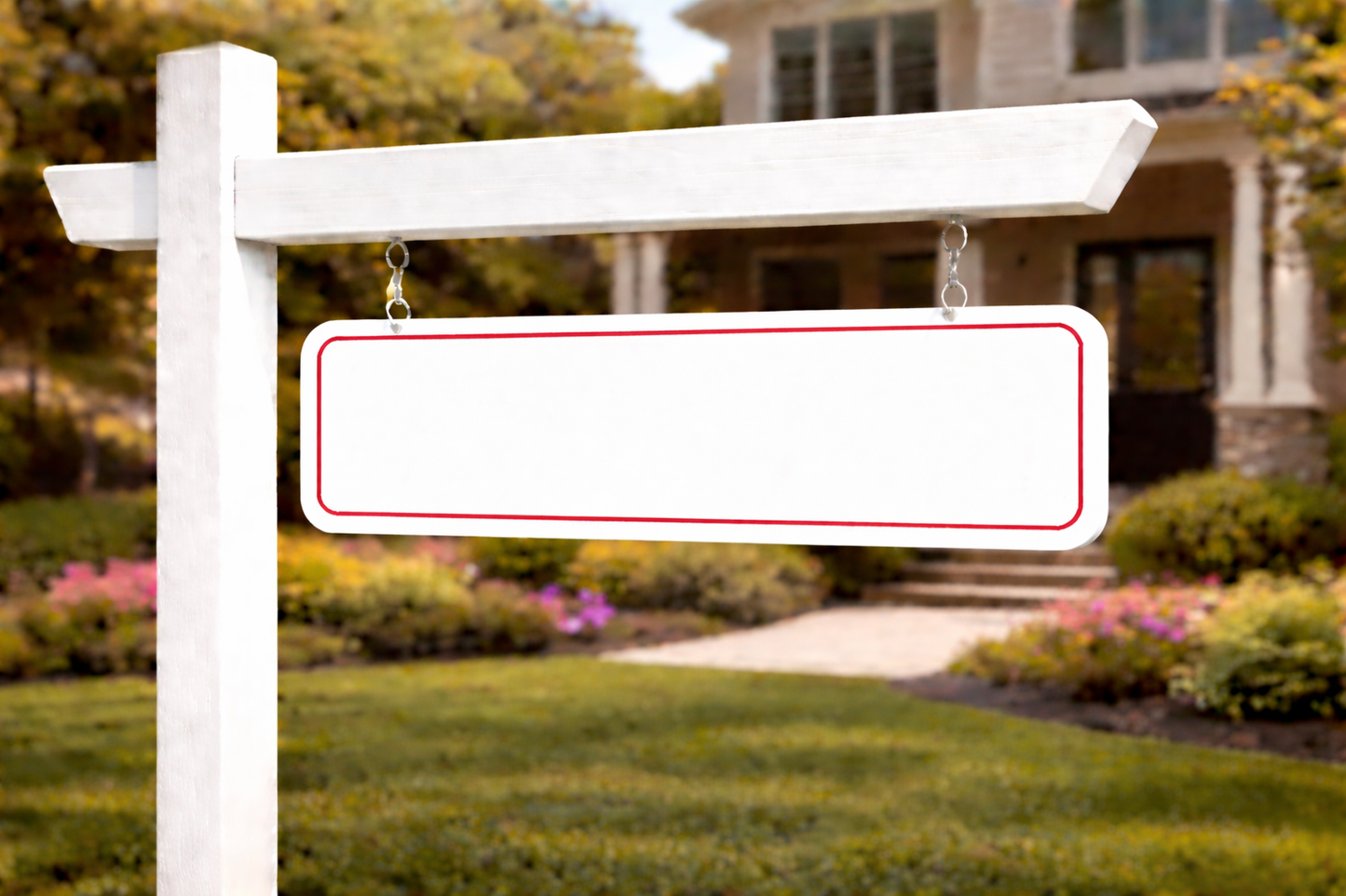6x24"Non-Corrugated Rider - Red - Blank w/ Boarder