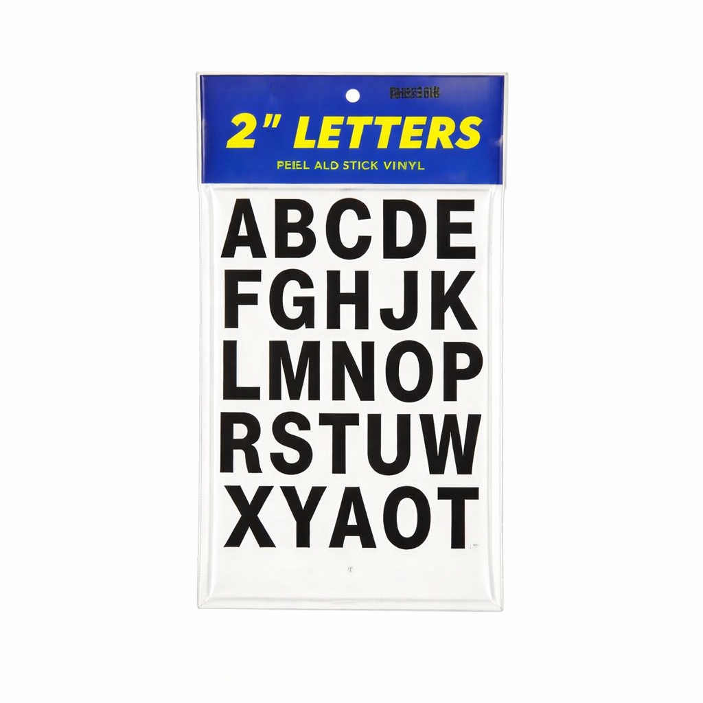 2" Adhesive Letters - Black