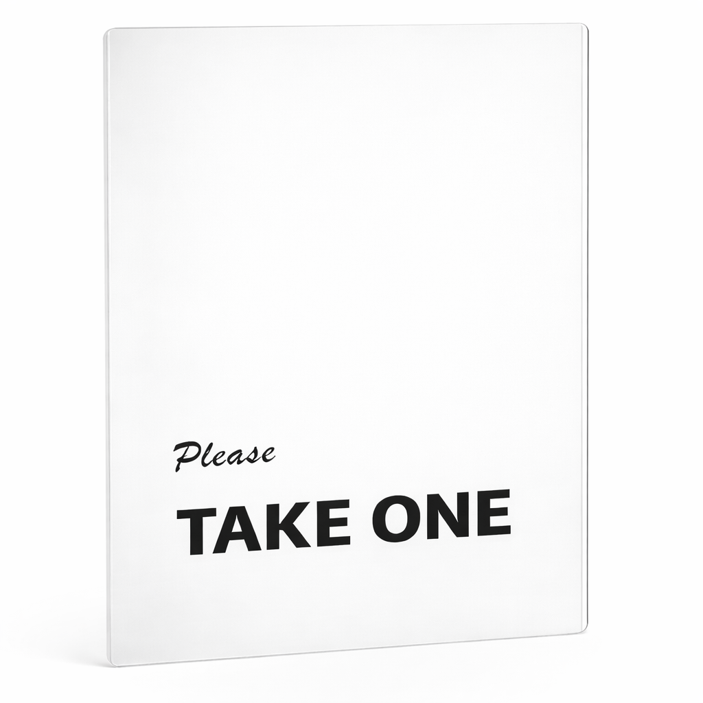 40" Brochure Box w/ Stake - Black