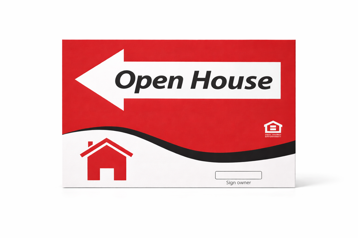 18x24" Open House - OHRS Frisco -PVC-Left w/ Arrow