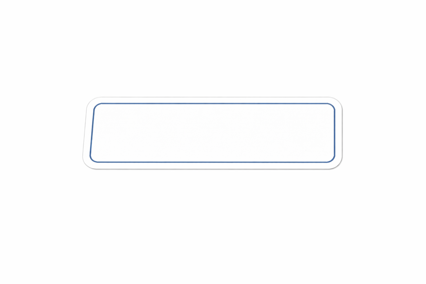 6x24" Non-Corrugated - Blue - Blank w/Border
