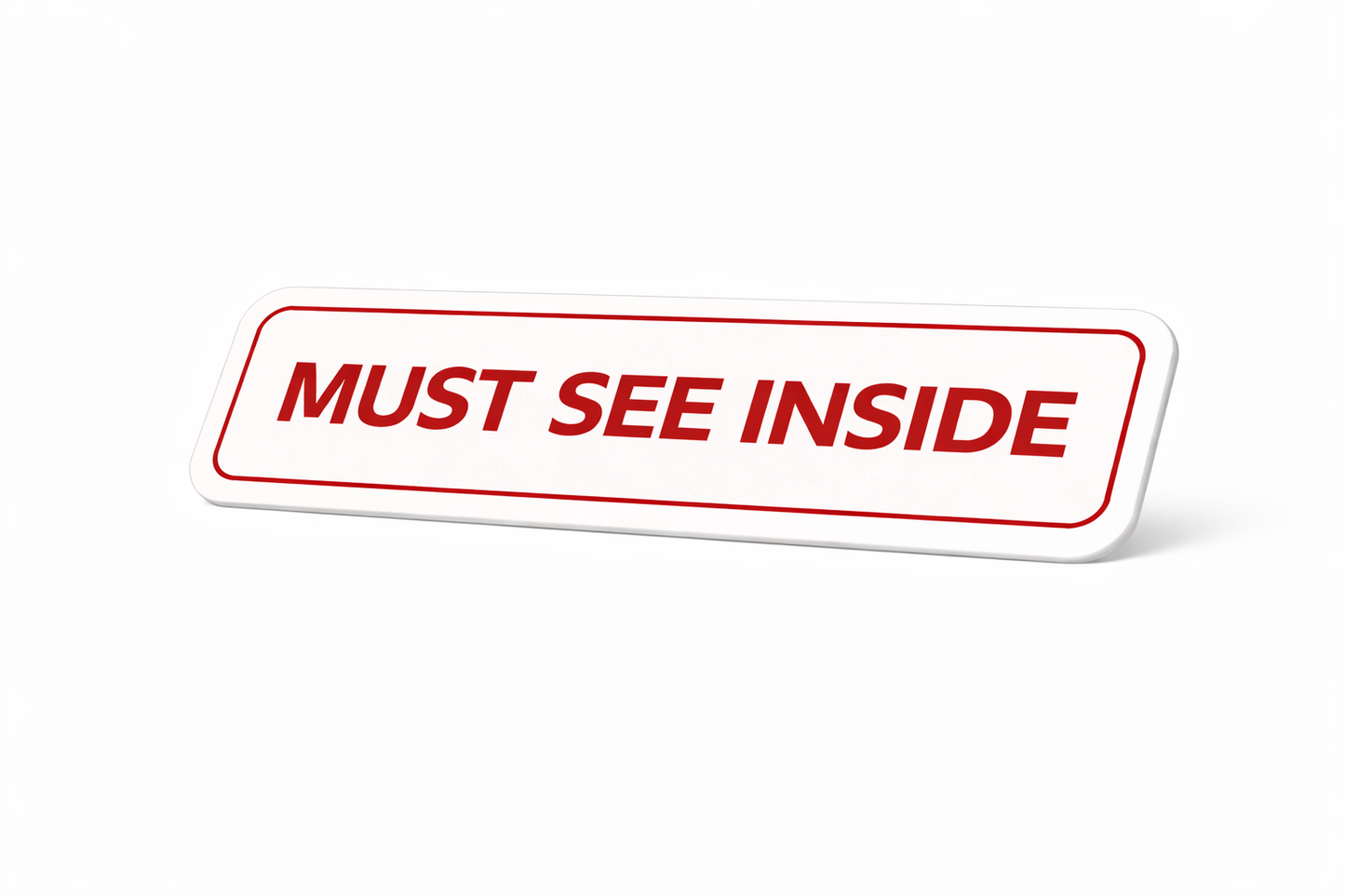 6x24" Non-Corrugated - Red - Must See Inside - ( Seasonal Sale )