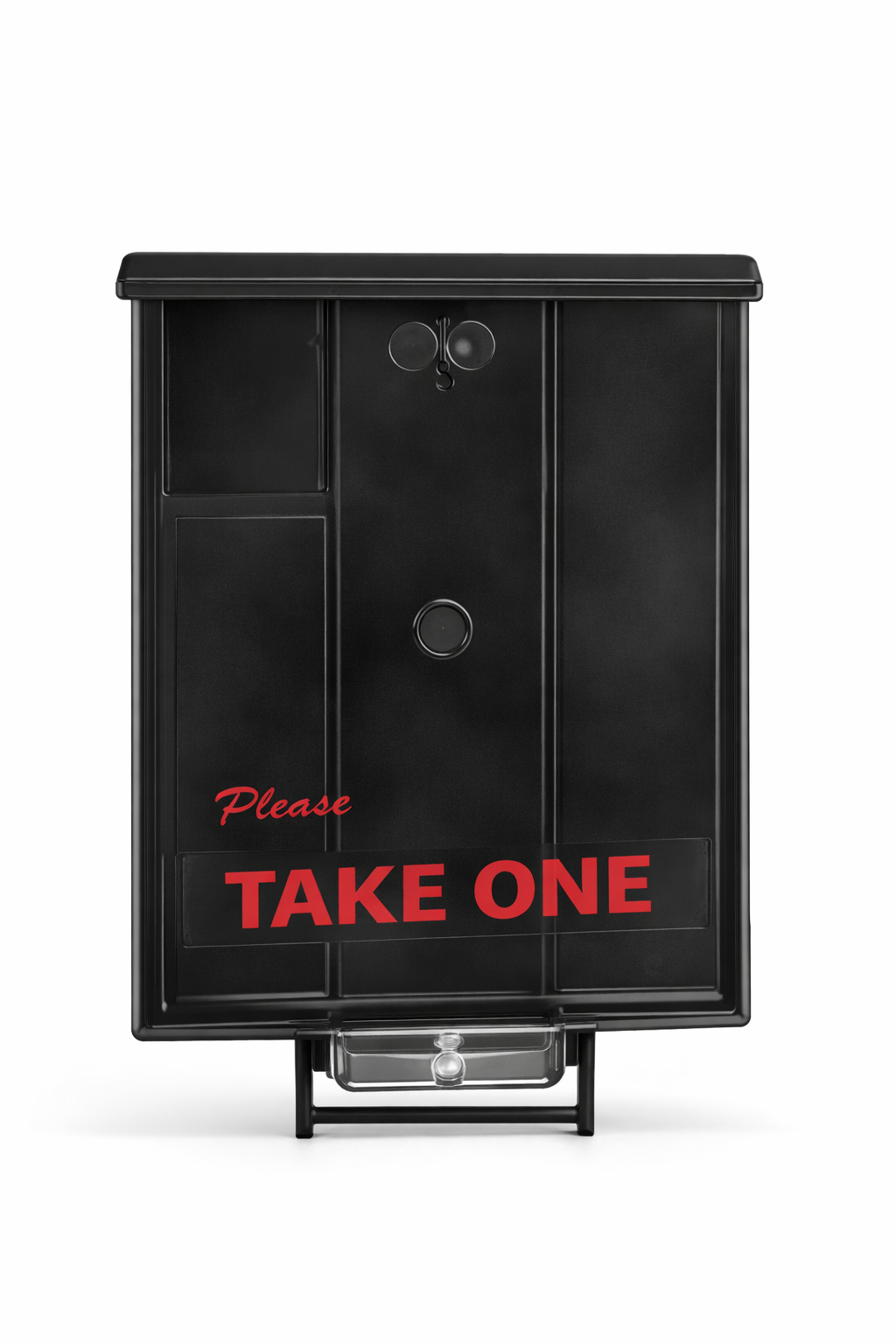 47" Brochure Box w/ Stake - Black