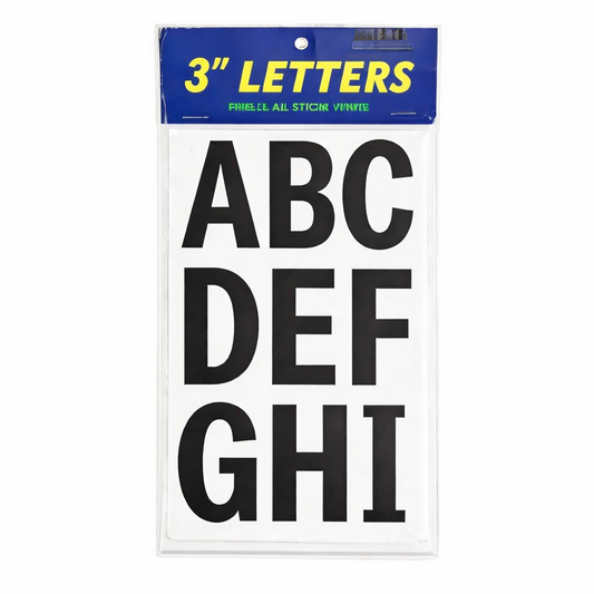 3" Adhesive Letters - Black