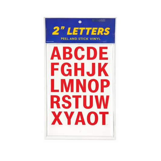 2" Adhesive Letters - Red
