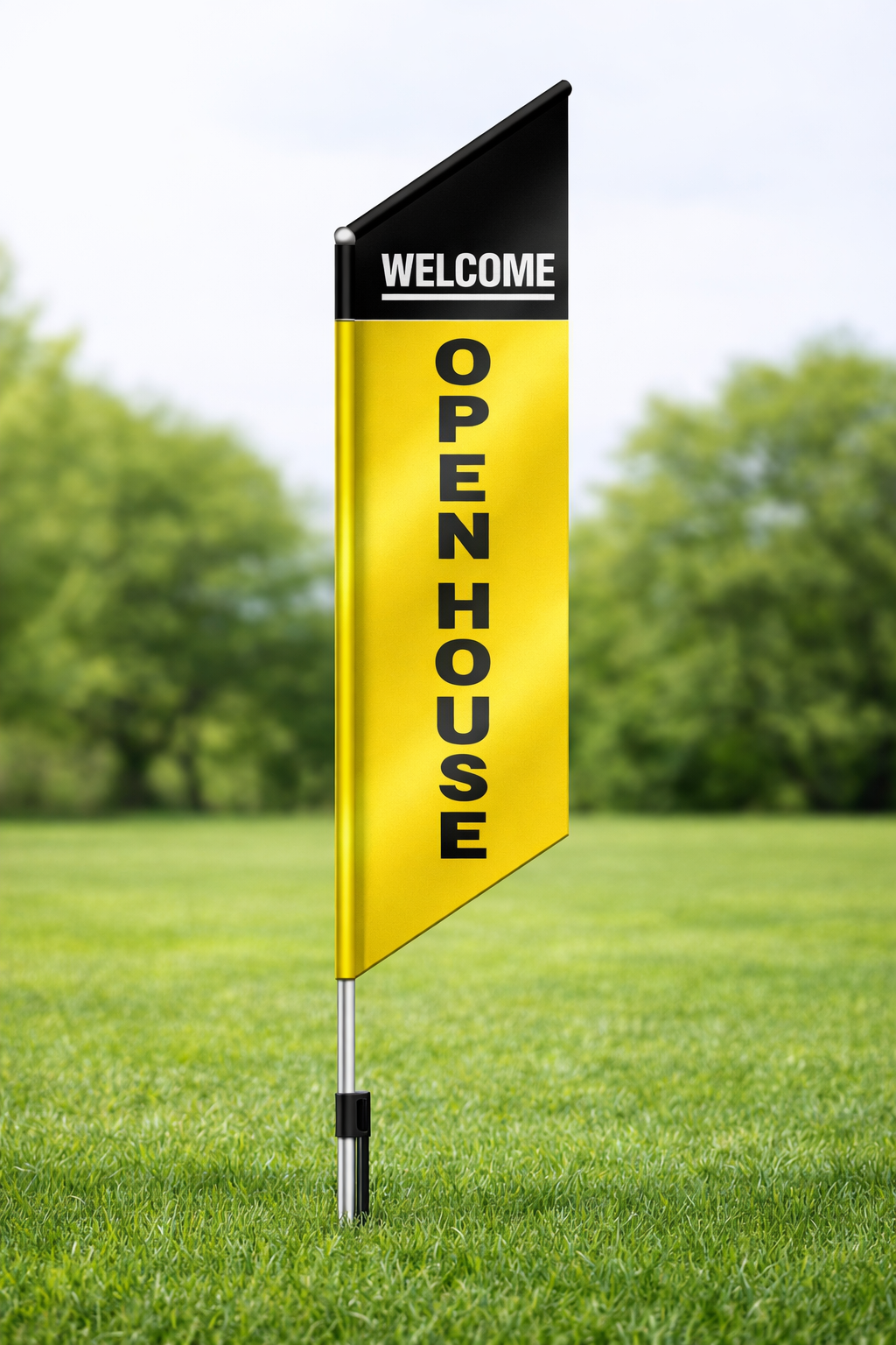 90" Open House - Yellow Sail w/ Stake