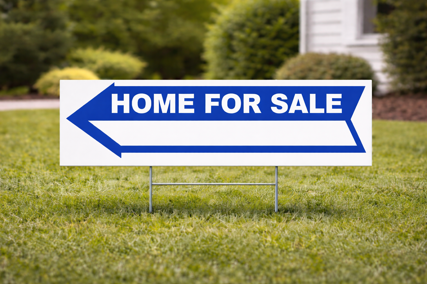 8x24" M -Rider - Blue - Home For Sale Arrow w/ Blank