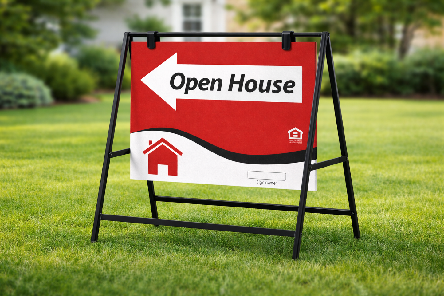 18x24" Open House - OHRS Frisco -PVC-Left w/ Arrow