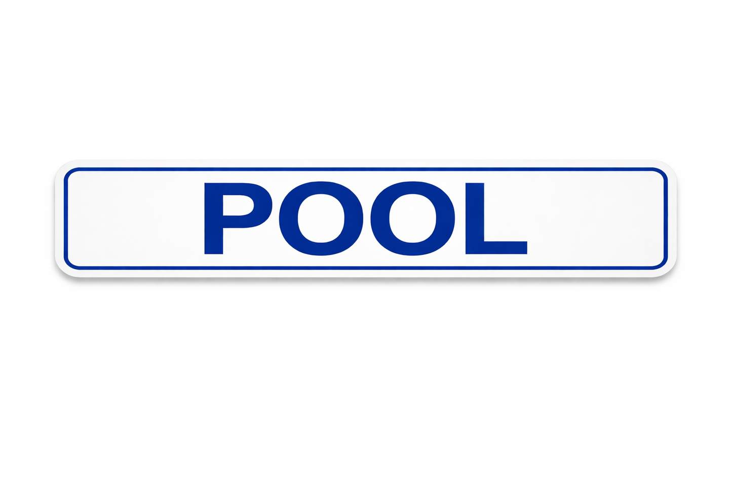 6x24" Non-Corrugated Rider - Blue - Pool