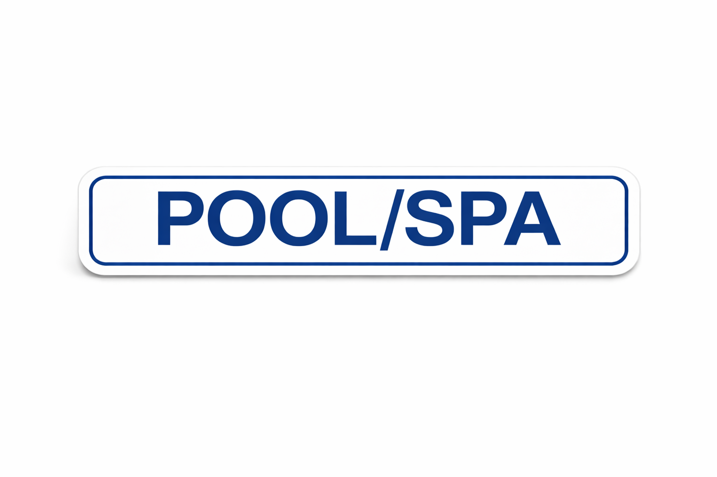 6x24" Non-Corrugated  Rider - Blue - Pool/Spa - ( Seasonal Sale )
