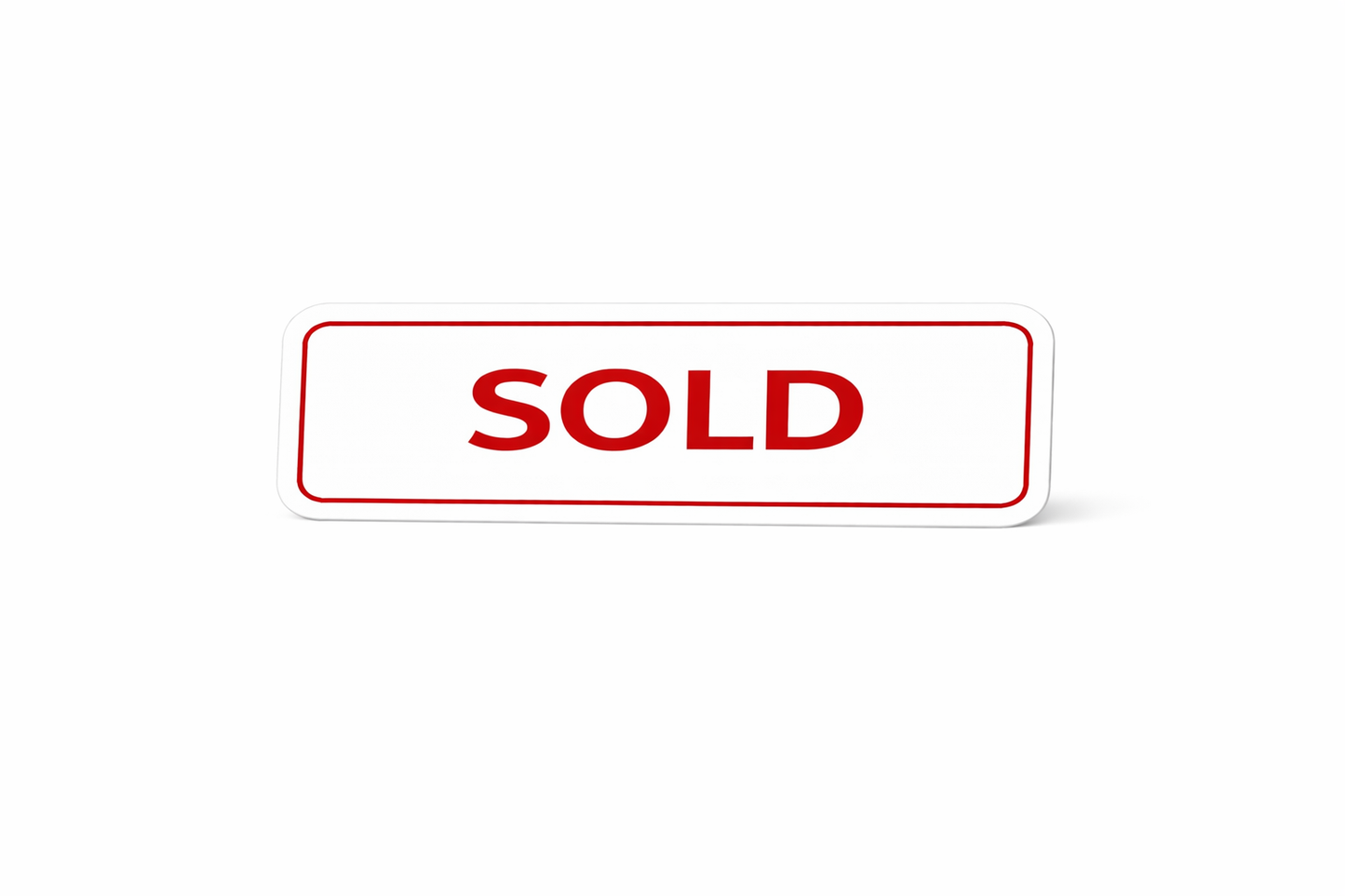 6x24"Non-Corrugated Rider - Red - Sold