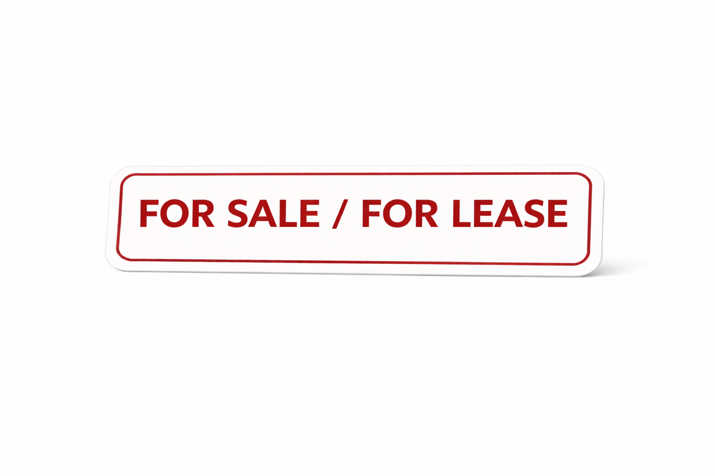 6x24" Non-Corrugated Rider - Red - For Sale/For Lease - ( Seasonal Sale )