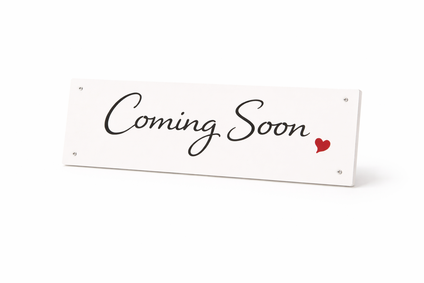 6x24" Non-Corrugated Rider - Script Heart - Coming Soon