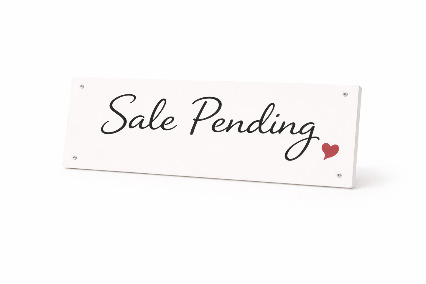 6x24" Non-Corrugated Rider - Script Heart - Sale Pending