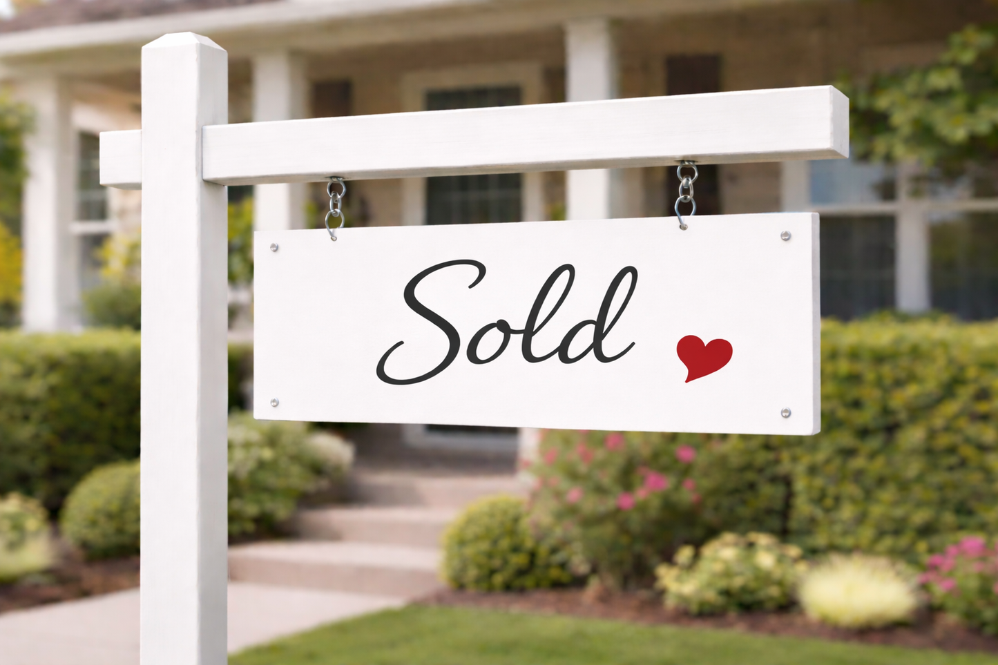 6x24" Non-Corrugated Rider - Script Heart - Sold