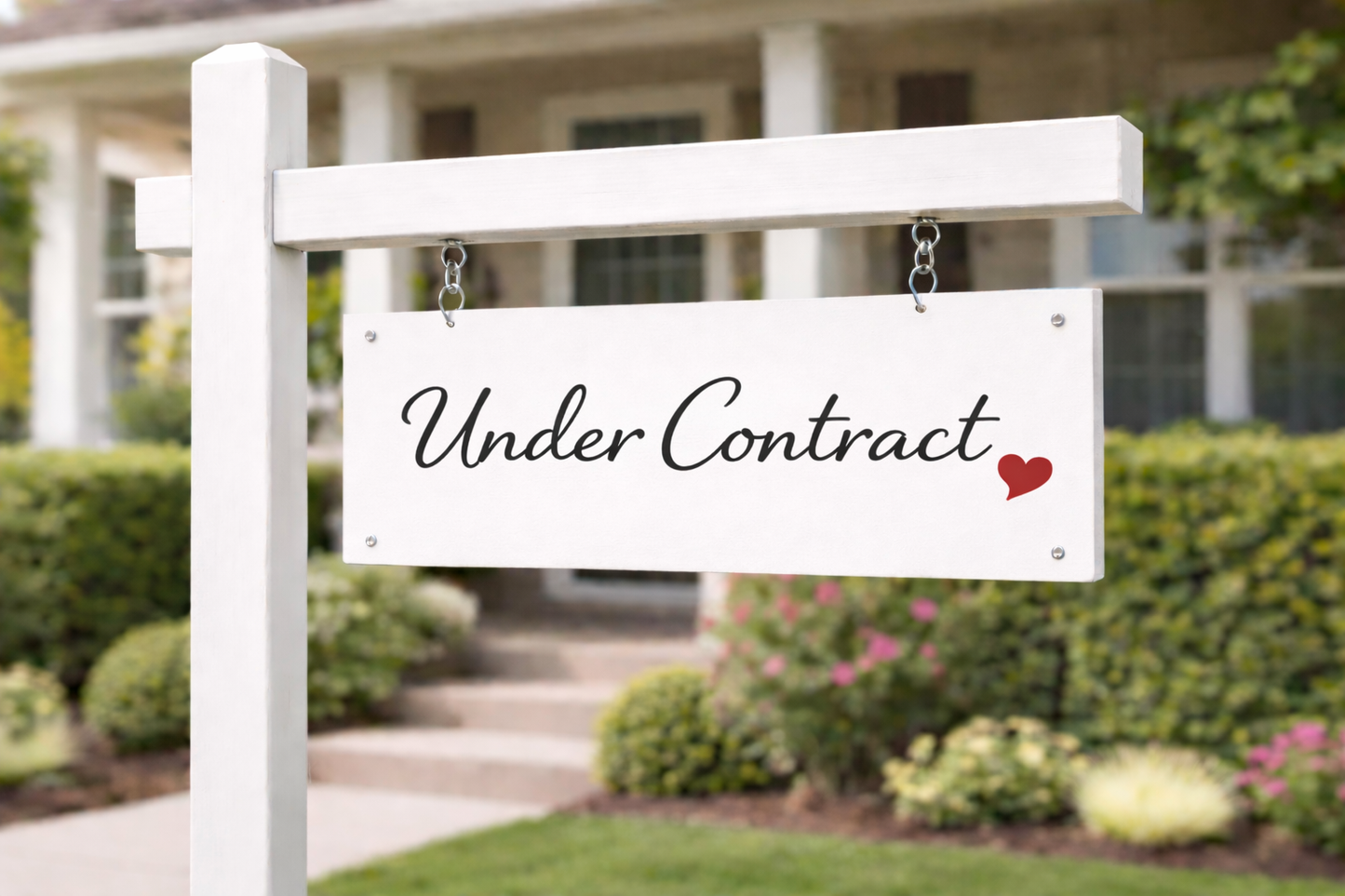 6x24" Non-Corrugated Rider - Script Heart - Under Contract