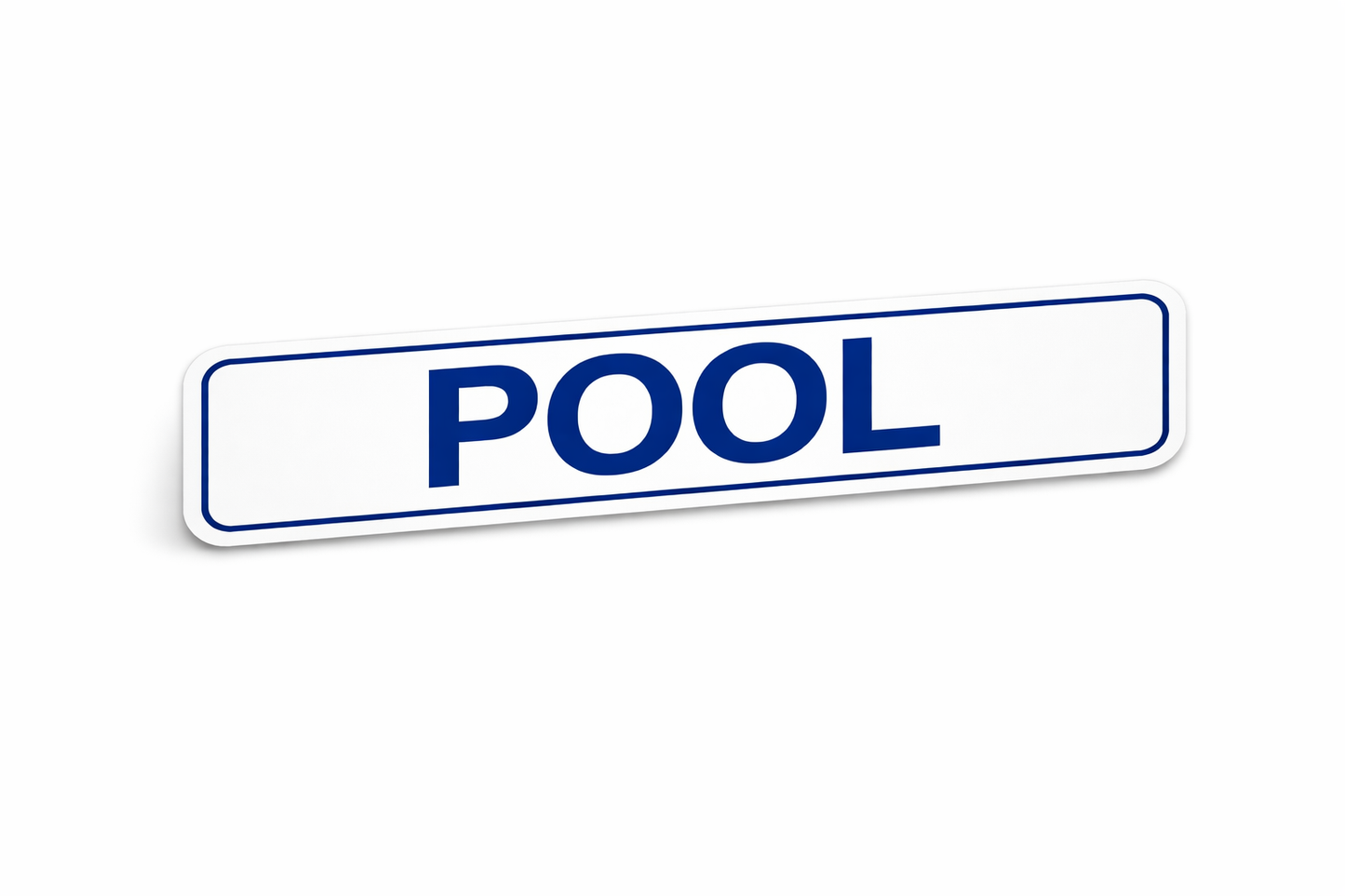 6x24" Non-Corrugated Rider - Blue - Pool