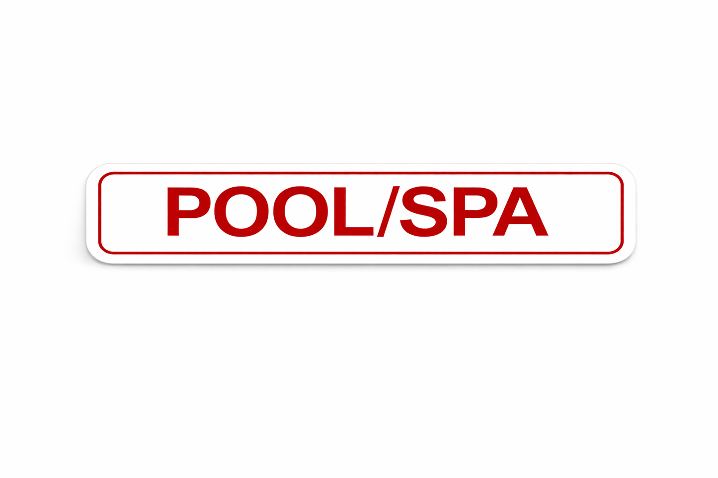 6x24" Non-Corrugated Rider - Red - Pool/Spa - ( Seasonal Sale )