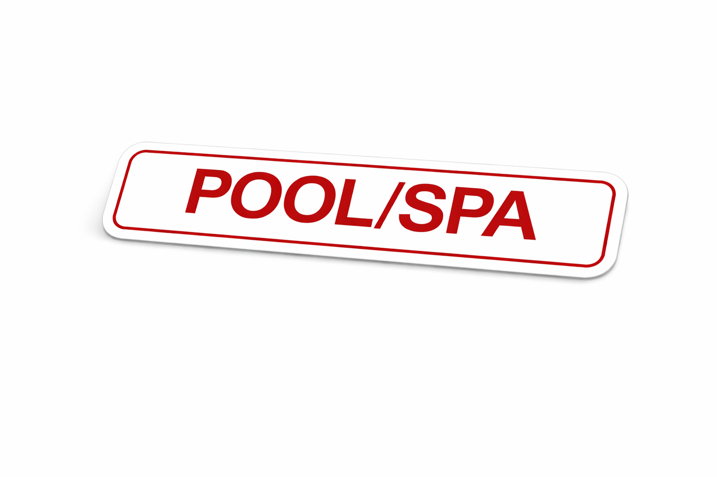 6x24" Non-Corrugated Rider - Red - Pool/Spa - ( Seasonal Sale )