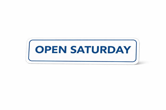 6x24" Non-Corrugated Rider - Blue - Open Saturday ( Seasonal Sale )