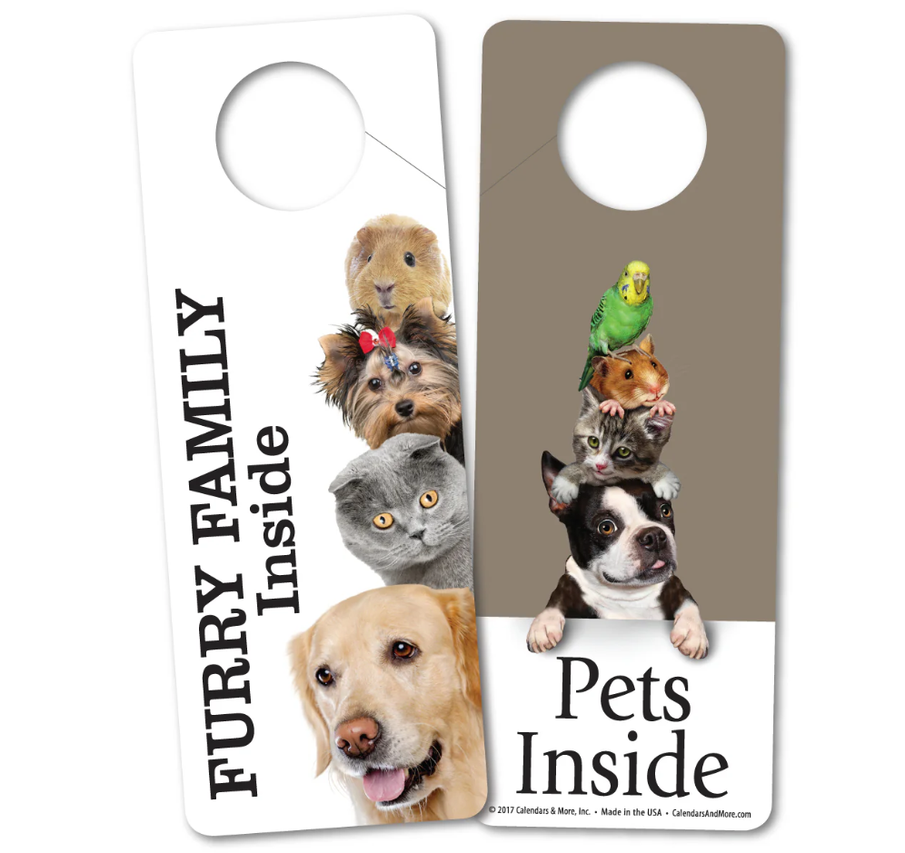 Door Hanger - Pets Inside - ( Seasonal Sale )